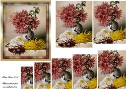 Chrysanthemums Spiral Pyramid