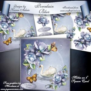 Porcelain Blue 8" Square Card Mini-kit