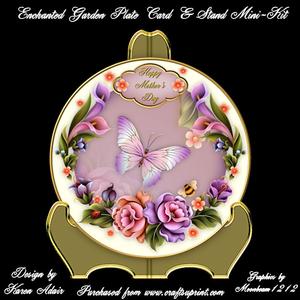 Enchanted Garden Plate Card & Stand Mini-kit