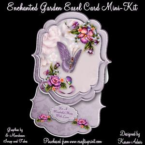 Enchanted Garden Bracket Shaped Easel Card Min-kit