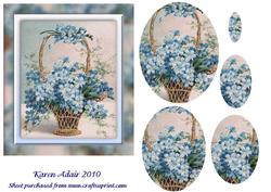 Forget-me-not - Pyramid Card Front/topper