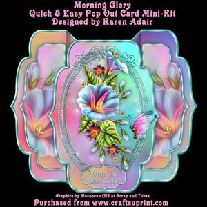 Morning Glory Quick & Easy Pop-out Card Mini-kit