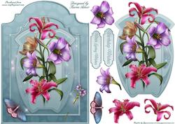 Bouquet - Shaped Card Front with Step by Step