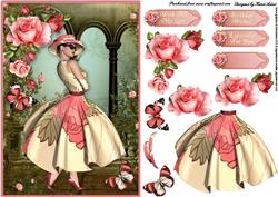 In the Pink Card Front with Step by Step