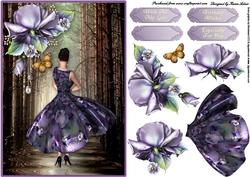 Forest Fleur - Card Front with Step by Step