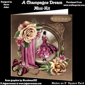 A Champagne Dream - 8" Square Card Mini Kit