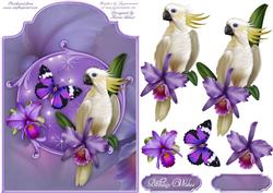 Tropical - Shaped Card Front with Step by Step