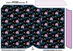 Oriental Blossoms 1 New Shape Book Card