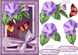 Glorious Morning - Card Front with Step by Step