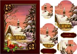Christmas Magic Shaped Pyramid Card