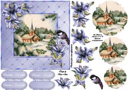 Wistful Wintertime - Pyramid Card Front