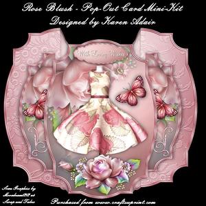 Rose Blush - Pop-out Card Mini-kit