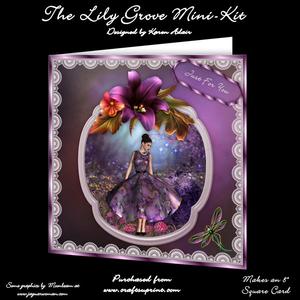 The Lily Grove Sqaure Card Mini-kit