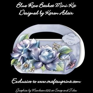 Blue Rose Basket - Mini-kit