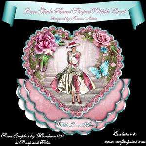 The Rose Glade Heart Shaped Wobble Card Mini-kit