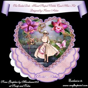 The Orchid Dale - Heart Shaped Wobble Card