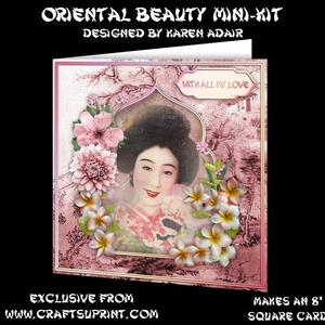 Oriental Beauty 8" Square Card Mini-kit