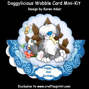 Doggylicious Wobble Card Mini-kit