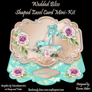 Wedded Bliss Shaped Easel Card Mini-kit