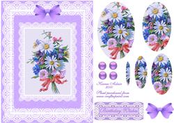 Bouquet 'n Lace Pyramid Card Front