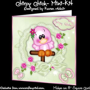 Chirpy Chick 8" Square Card Mini-kit