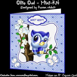 Ollie Owl 8" Square Card Mini-kit