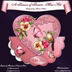A Passion of Pansies Wobble Card Mini-kit