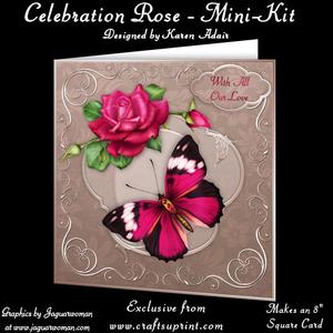 Celebration Rose - 8" Square Card Mini-kit