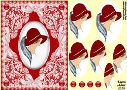 Cameo Lady 'n Lace 2 Pyramid Card Front