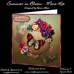 Summer in Bloom 8" Square Card Mini-kit