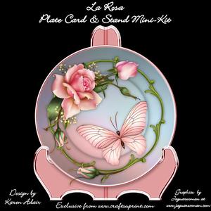 La Rosa - Plate Card and Stand Mini-kit