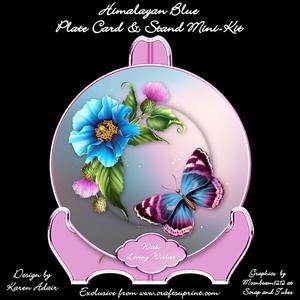 Himalayan Blue - Plate Card & Stand Mini-kit