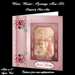 Winter Wonder - 8" Square Card Pyramage Mini-kit