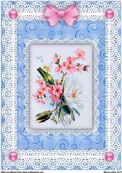 Water Lily, Blossom 'n Lace A4 Card Front