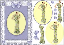 Art Deco Lady 'n Lace 2 Step by Step Card Front