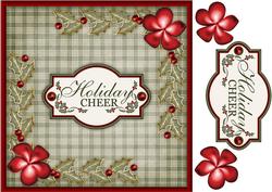 Holiday Cheer 8" Square Card Front with Step by Step