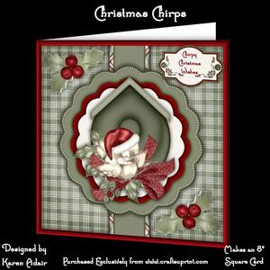 Christmas Chirps - 8" Square Card Mini-kit