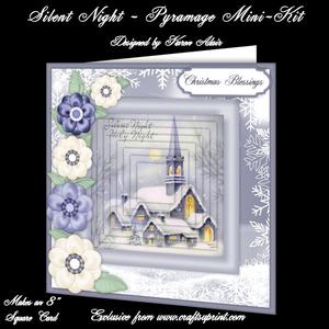 Silent Night - 8" Square Card Pyramage Mini-kit