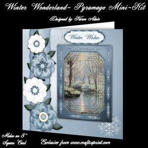 Winter Wonderland - 8" Square Card Pyramage Mini-kit