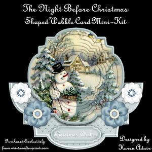 The Night Before Christmas - Shaped Wobble Card Mini-kit