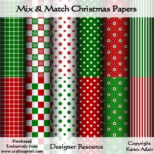 Mix & Match Christmas Papers