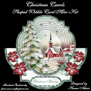 cup655558_168 - Christmas Carols - Shaped Wobble Card Mini-kit