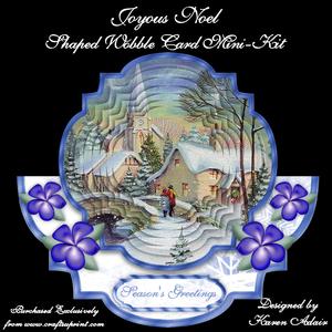 Joyous Noel - Shaped Wobble Card Mini-kit