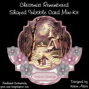 Christmas Remembered - Shaped Wobble Card Mini-kit