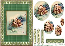 Gone Fishing Pyramid Card Front