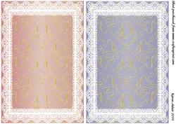 Lace Card Bases - Swirls 3