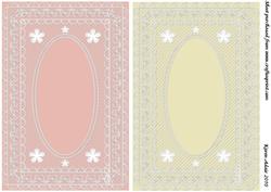 Butterfly Lace Frames/card Fronts 3