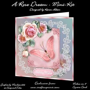 A Rose Dream - 8 Square Card Mini-Kit