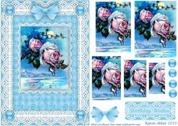 Moonlight and Roses 'n Lace Pyramid Card Front
