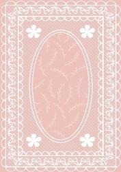 Butterfly Lace A4 Card Front in Pale Pink